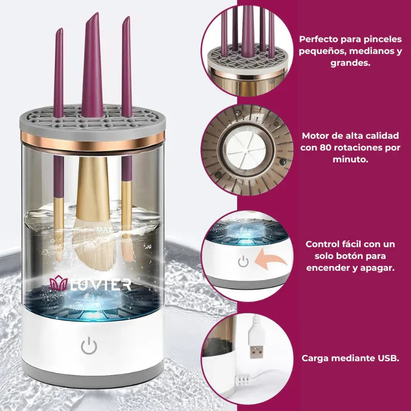 BrushPure™ – Limpiador de pinceles: elimina bacterias en segundos (70% OFF)