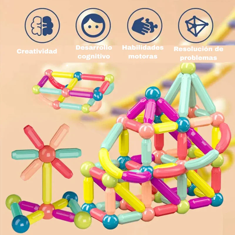 Magna Kids – Bloques Magnéticos Creativo |36 Piezas - 40% de descuento